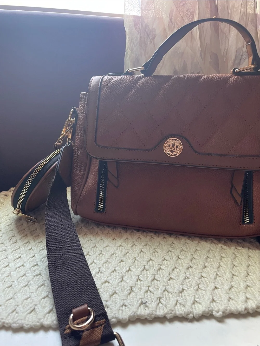 JOLENE COUTURE QUILTED SATCHEL